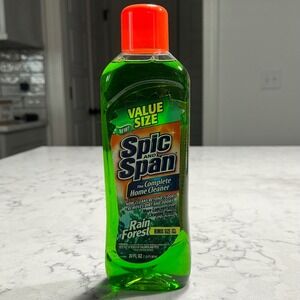 Spic & Span Vintage Complete Home Cleaner Deodorizer Rain Forest Scent Rare NEW